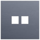 Niko - PLAQUE SIMPLE  POUR 2 CONN RJ45, NIKO ROCKER ET TOGGLE