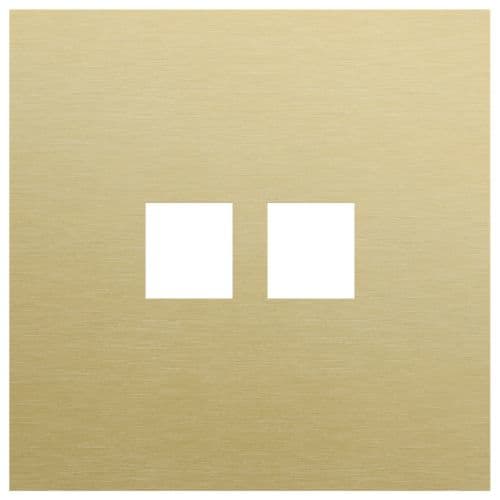 Niko - PLAQUE SIMPLE  POUR 2 CONN RJ45, NIKO ROCKER ET TOGGLE