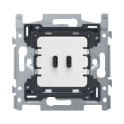 Niko - DOUBLE CHARGEUR USB-C INTELLIGENT, 45W PD, FIXATION PAR VIS