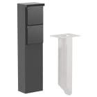 Niko - BORNE DE JARDIN AVEC 2 PRISES, BROCHE DE TERRE, POINTE