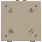 Niko - COMMANDE DE VENTILATION AVEC LED POUR NIKO HOME CONTROL