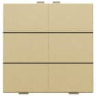 Niko - BOUTON-POUSSOIR SEXTUPLE POUR NIKO HOME CONTROL