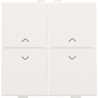 Niko - TOUCHE DBL FLÈCHES PR INTERRUPTEUR/BOUTON SANS FIL À 4 CONTACTS