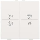 Niko - TOUCHE DBL, SYMBOLE VENTILATION, PR INTERRUPTEUR/BOUTON SANS FIL