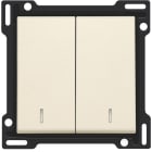 Niko - SET DE FINITION INTERRUPTEUR DOUBLE ALLUM./VA-ET-VIENT (DOUBLE)