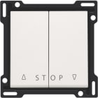 Niko - SET DE FINITION BOUTON-POUSSOIR DOUBLE VOLETS ÉLECTRONIQUE