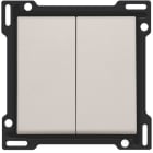 Niko - SET DE FINITION INTERRUPTEUR DOUBLE ALLUM./VA-ET-VIENT (DOUBLE)