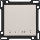 Niko - SET DE FINITION BOUTON-POUSSOIR DOUBLE VOLETS ÉLECTRONIQUE