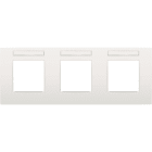 Niko - PLAQUE TRIPLE, 71MM D'ENTRAXE, AVEC FENÊTRE TRANSPARANTE