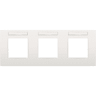 Niko - PLAQUE TRIPLE, 71MM D'ENTRAXE, AVEC FENÊTRE TRANSPARANTE