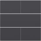 Niko - SET DE FINITION BOUTON-POUSS. QUADRUPLE, LIBRE DE POTENTIEL 24V