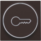 Niko - FINITION AVEC SYMBOLE CLÉ POUR BOUTON-POUSSOIR 6A AVEC CULOT E10