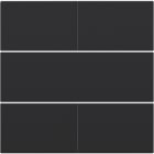 Niko - SET DE FINITION BOUTON-POUSS. QUADRUPLE, LIBRE DE POTENTIEL 24V