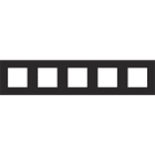 Niko - PLAQUE DE RECOUVREMENT QUINTUPLE AVEC 71MM D'ENTRAXE