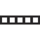 Niko - PLAQUE DE RECOUVREMENT QUINTUPLE AVEC 71MM D'ENTRAXE