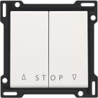 Niko - SET DE FINITION BOUTON-POUSSOIR DOUBLE VOLETS ÉLECTRONIQUE