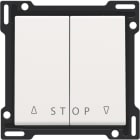 Niko - SET DE FINITION BOUTON-POUSSOIR DOUBLE VOLETS ÉLECTRONIQUE