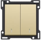 Niko - SET DE FINITION INTERRUPTEUR DOUBLE ALLUM./VA-ET-VIENT (DOUBLE)