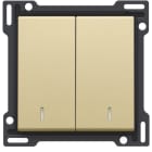 Niko - SET DE FINITION INTERRUPTEUR DOUBLE ALLUM./VA-ET-VIENT (DOUBLE)