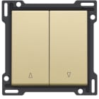 Niko - SET DE FINITION BOUTON-POUSSOIR DOUBLE POUR VOLETS