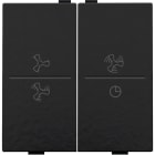 Niko - TOUCHE DBL, SYMBOLE VENTILATION, PR INTERRUPTEUR/BOUTON SANS FIL