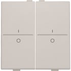 Niko - TOUCHE DOUBLE I/0 POUR INTERRUPTEUR/BOUTON SANS FIL À 4 CONTACTS