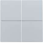 Niko - SET DE FINITION INTERRUPTEUR ELECTR./BOUTON-POUSSOIR QUADRUPLE