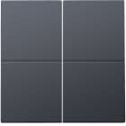 Niko - SET DE FINITION INTERRUPTEUR ELECTR./BOUTON-POUSSOIR QUADRUPLE