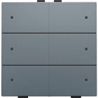 Niko - BOUTON-POUSSOIR SEXTUPLE AVEC LED ET CAPTEURS DE CONFORT