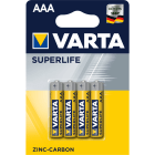 Varta - Pile saline SUPER HEAVY DUTY R03/AAA. Blister x4