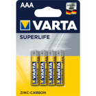 Varta - Pile saline SUPER HEAVY DUTY R03/AAA. Blister x4