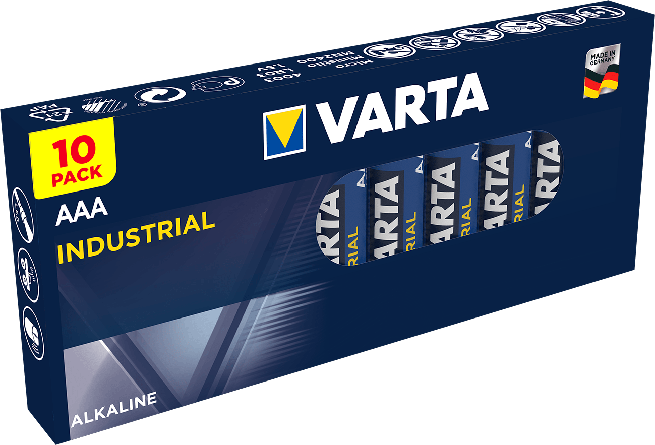 Varta - Pile Alcaline Industrial Pro LR03/AAA BTE X10