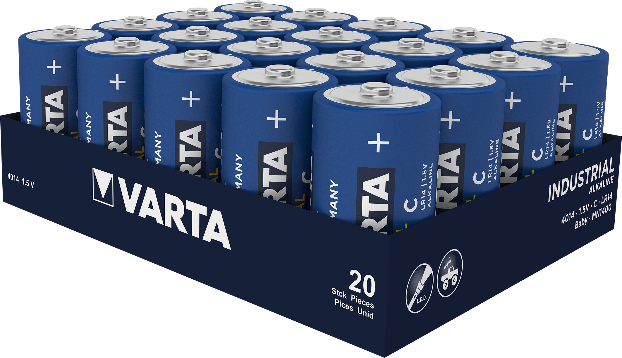 Varta - Pile Alcaline Industrial Pro LR14/C BTE X20