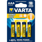 Varta - Pile Alcaline LONGLIFE LR03/AAA. Blister x4