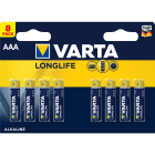 Varta - Pile Alcaline LONGLIFE LR03/AAA.Blister x8