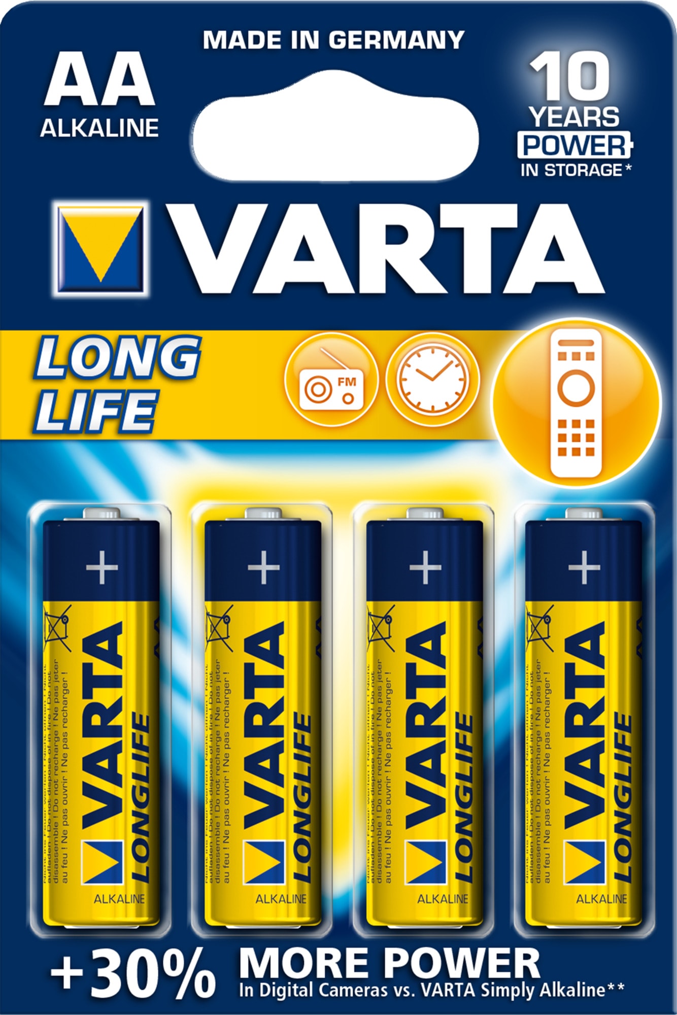 Varta - Piles Alcalines LONGLIFE LR6/AA