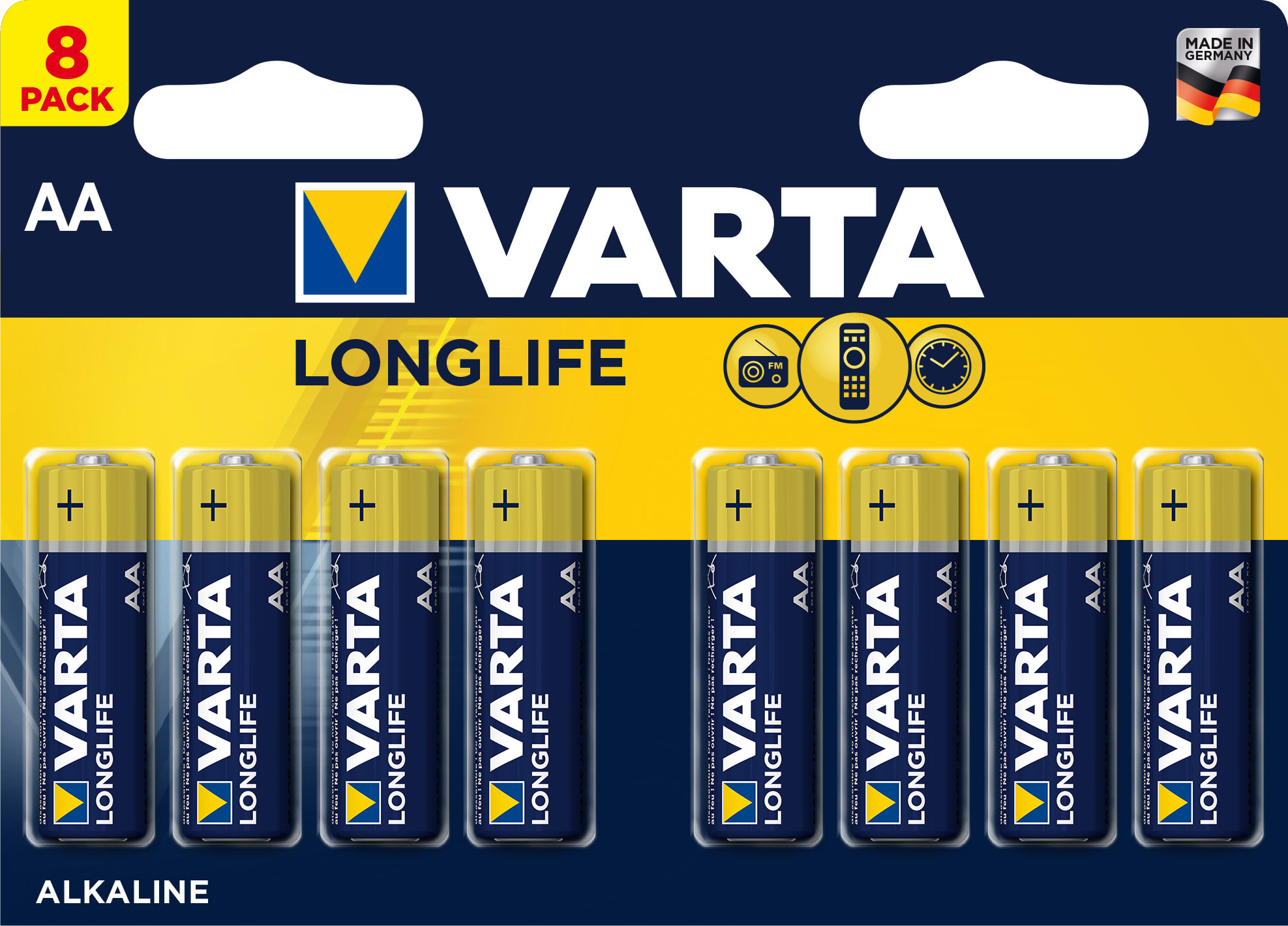 Varta - Pile ALCALINES LONGLIFE LR6/AA