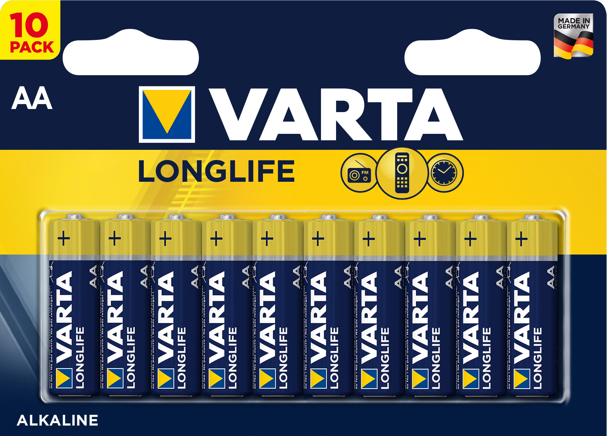Varta - Pile ALCALINES LONGLIFELR6/AA