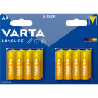 Varta - Pile Alcaline LONGLIFE LR6/AA. Blister x16