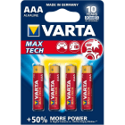 Varta - Pile Alcaline LONGLIFE MAX POWER LR03/AAA. Blister x4