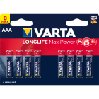 Varta - Pile Alcaline LONGLIFE MAX POWER LR03/AAA. Blister x8