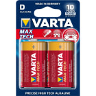 Varta - Pile Alcaline LONGLIFE MAX POWER LR20/D. Blister x2