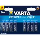 Varta - Pile Alcaline LONGLIFE POWER LR03/AAA. Blister x8