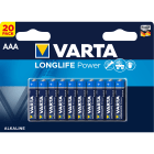 Varta - Pile Alcaline LONGLIFE POWER LR03/AAA. Blister x20