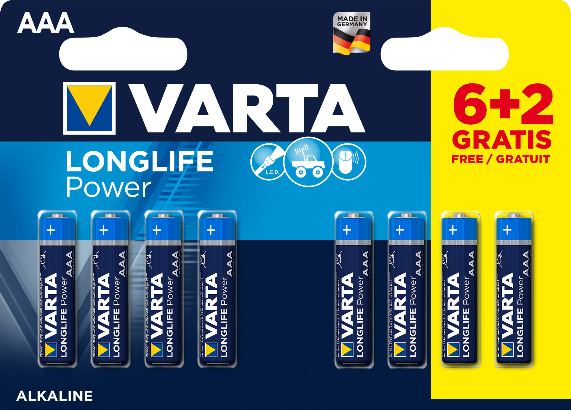 Varta - Pile Alcaline LONGLIFE POWER LR3-AAA