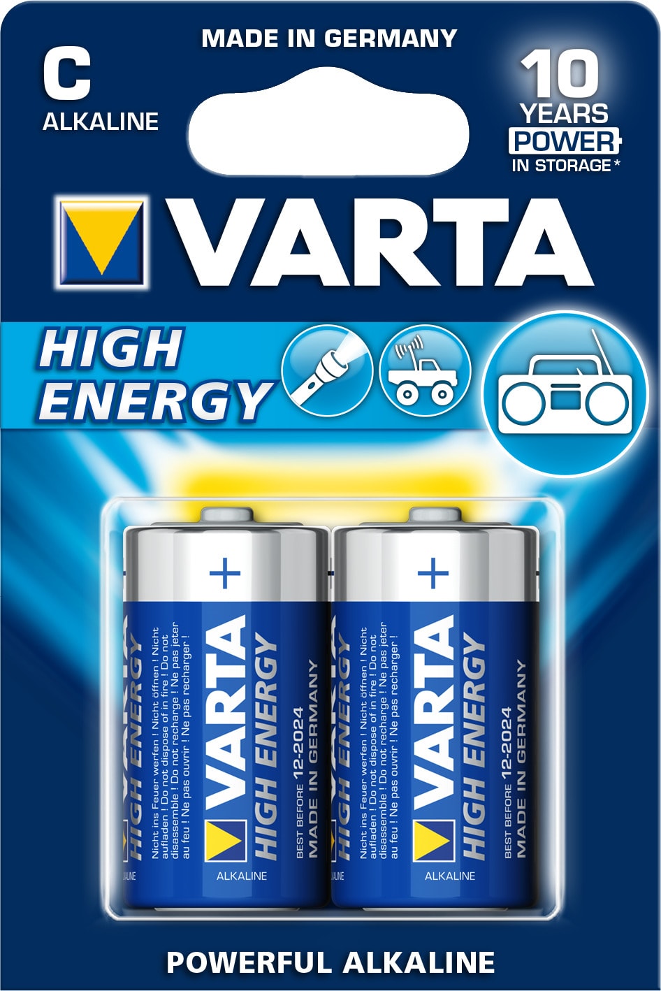 Varta - Pile Alcaline LONGLIFE POWER LR14/C. Blister x2