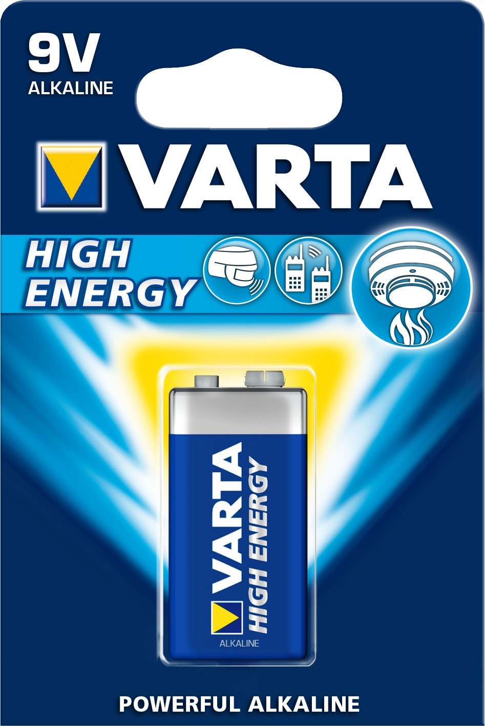 Varta - Pile Alcaline LONGLIFE POWER 6LR61/9V. Blister x1