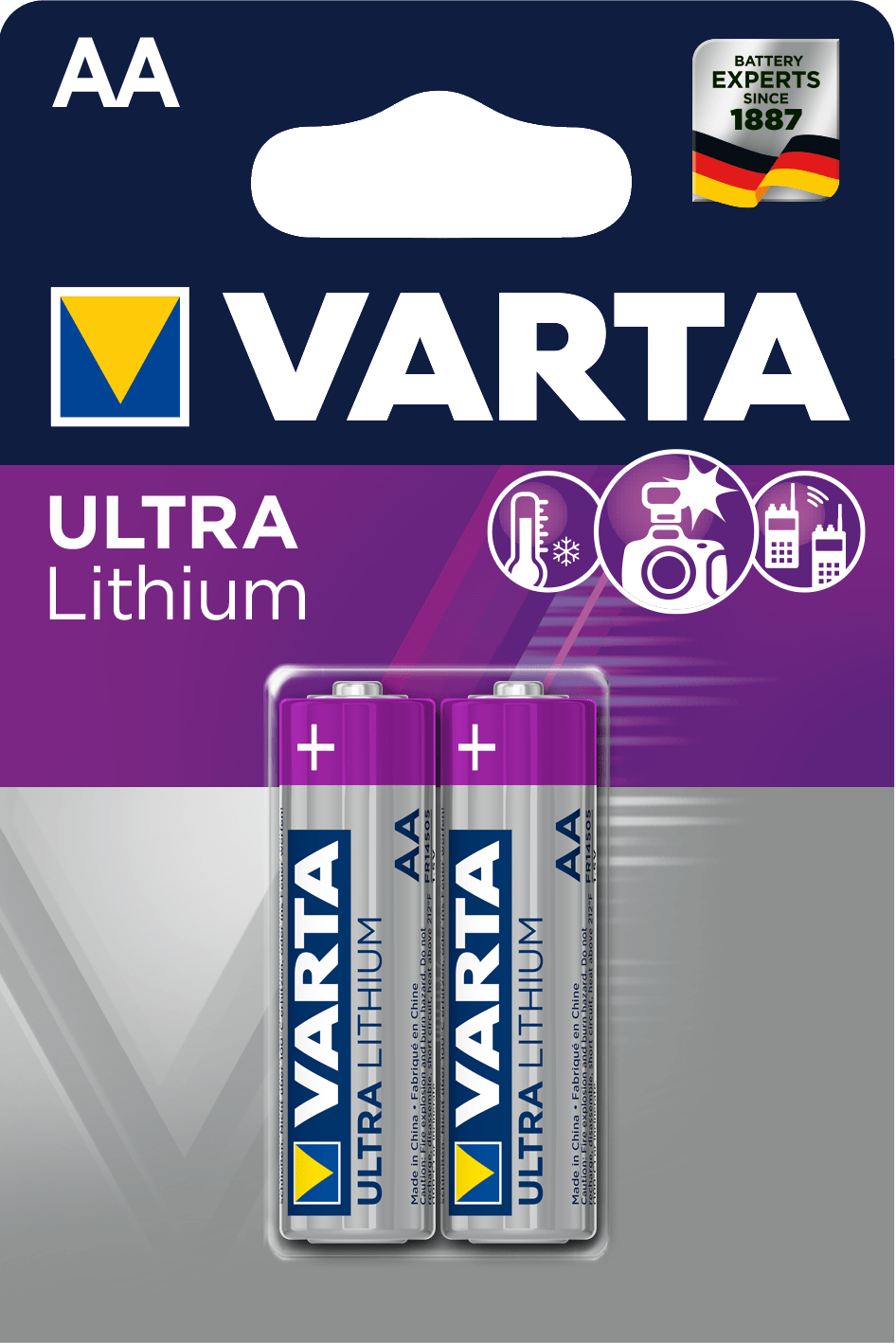 Varta - Pile Ultra lithium AA. Blister x2