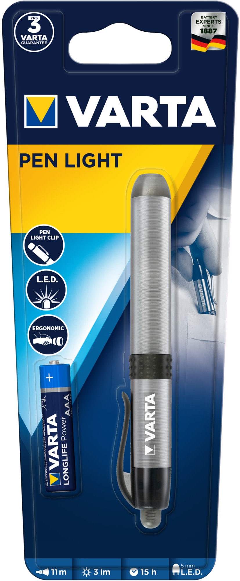 Varta - LED PEN LIGHT 1 LED - 1 AAA incluse