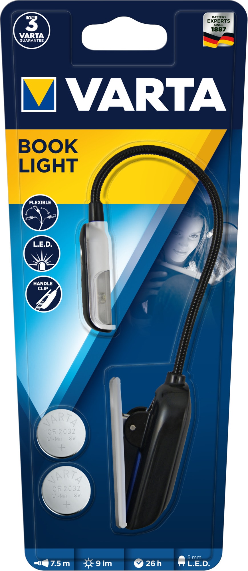 Varta - LISEUSE BOOK LIGHT 2xCR2032 incluses
